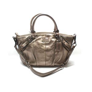 Coach Madison Sophia Bronze Leather Satchel